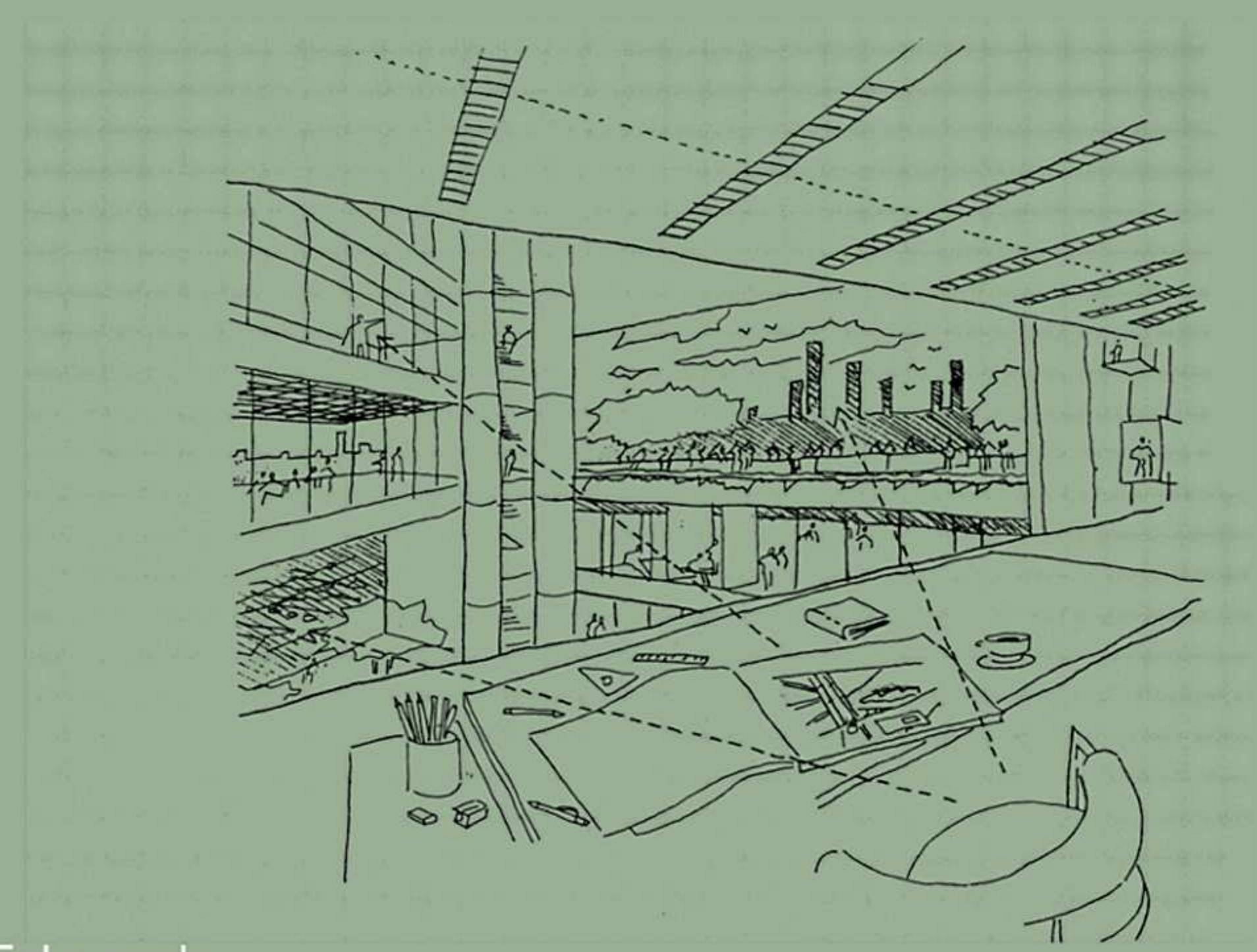 Abstract grid of blocks showing density building through morning and releasing in structured intervals, representing a balanced daily rhythm