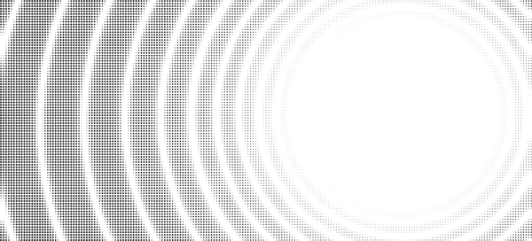 Dark circular composition with radiating lines representing layers of focused attention converging toward a central point, with a warm accent core